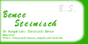 bence steinisch business card